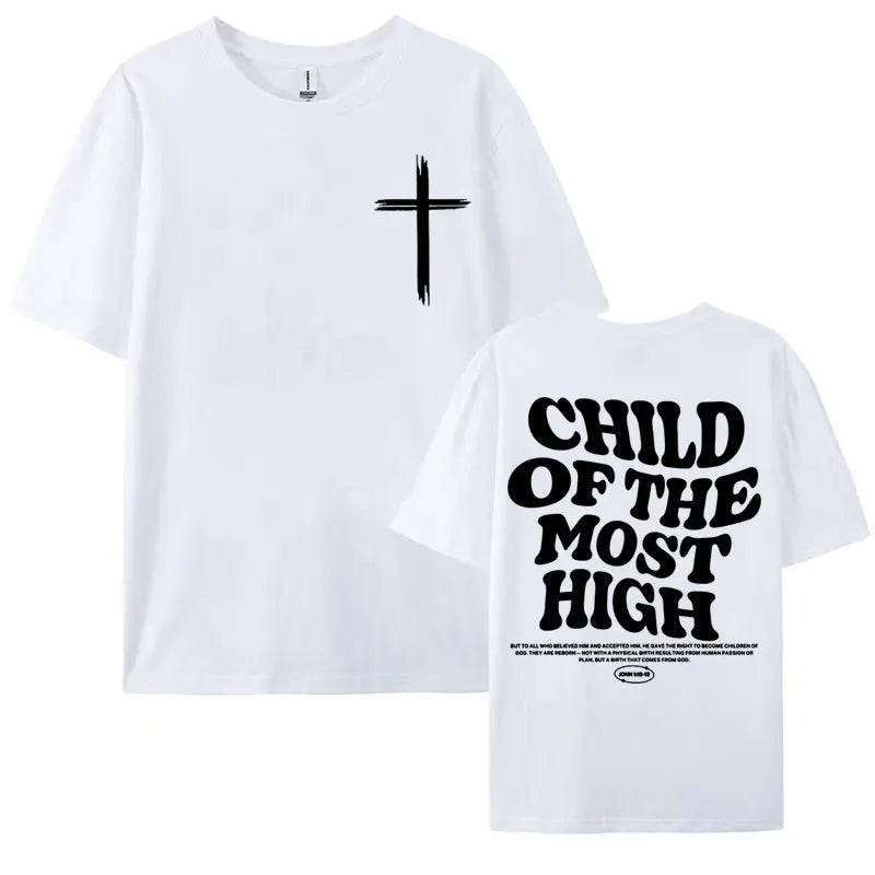 Child of the Most High T-Shirt – Oversized Faith Tee for Men & Women