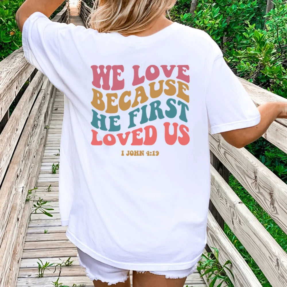 Vintage Aesthetic Christian Bible Verse T-Shirt – Trendy Faith Tee for Women