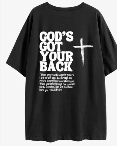 Trust Jesus Christian Oversized T-Shirt He Who Believes In Me Loose Tee Women Trendy Casual cotton Aesthetic Top