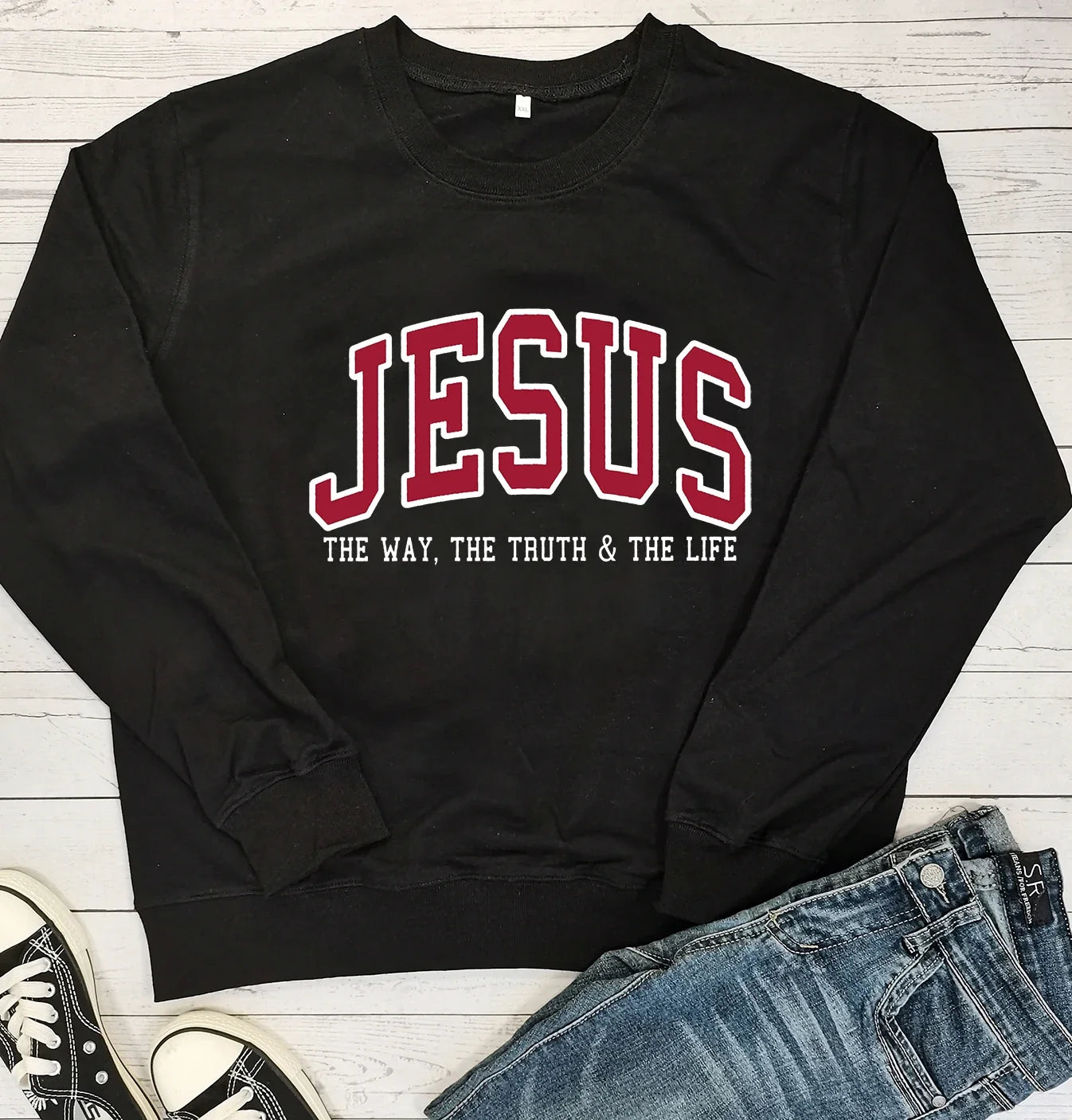 Jesus The Way, Truth, Life’ Sweatshirt – Inspiring Faith, Everyday Comfort”