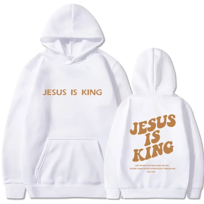 Jesus Is King Hoodie – High-Quality Christian Pullover for Men & Women