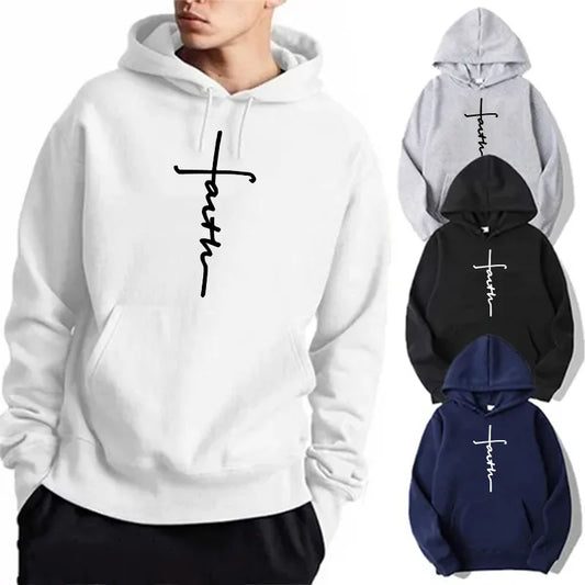 Faith Unisex Fleece Hoodie – Christian Streetwear for Men & Women